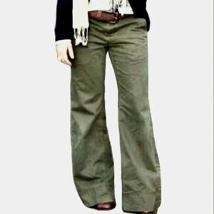 The Sterling Spoon Olive Green Wide Leg Pants